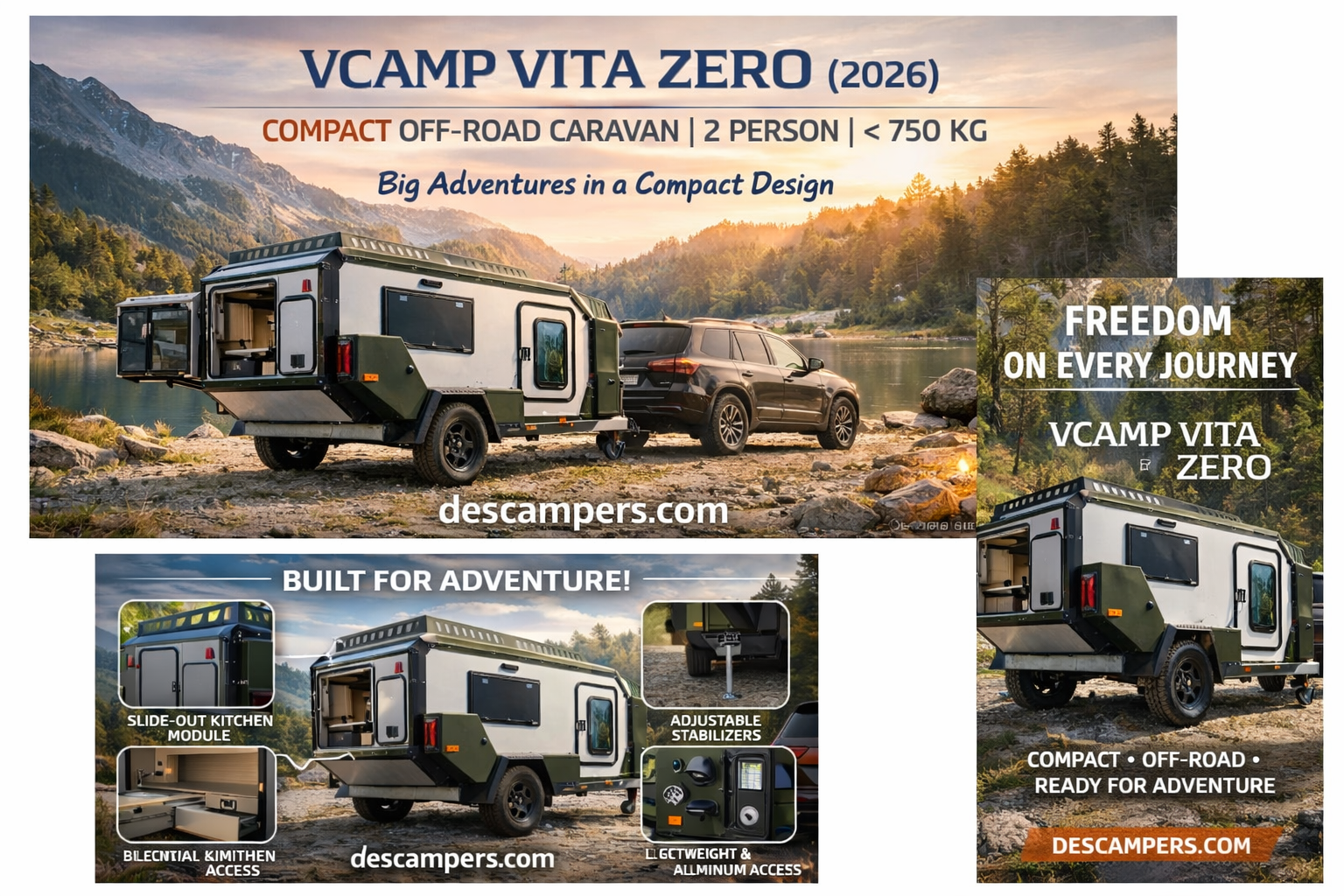 ⚡Compact OffRoad Caravan Nieuw | VCAMP ZERO ⚡ - 18