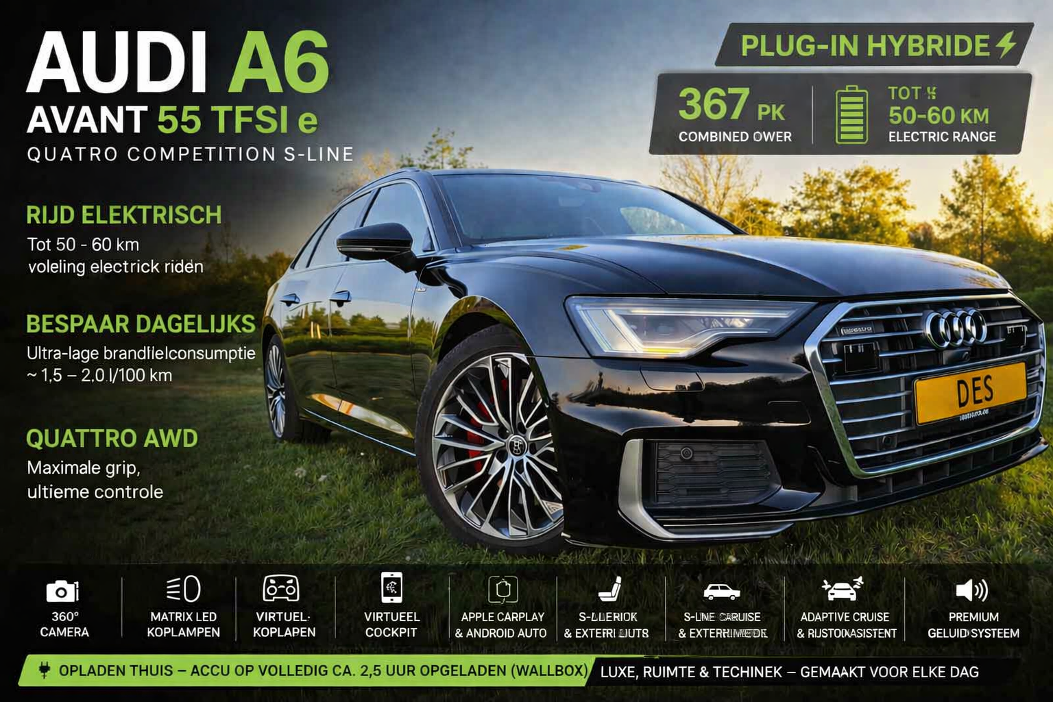 ✅Audi A6 Avant 55 TFSI e Quattro Competition S-Line✅